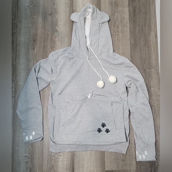 Pet Pocket Lightweight Pet Carrying Hoodie Women's Size Large - Picture 1 of 16